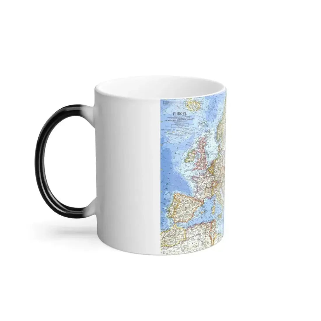 Europe (1962) (Map) Color Changing Mug 11oz - Go Mug Yourself