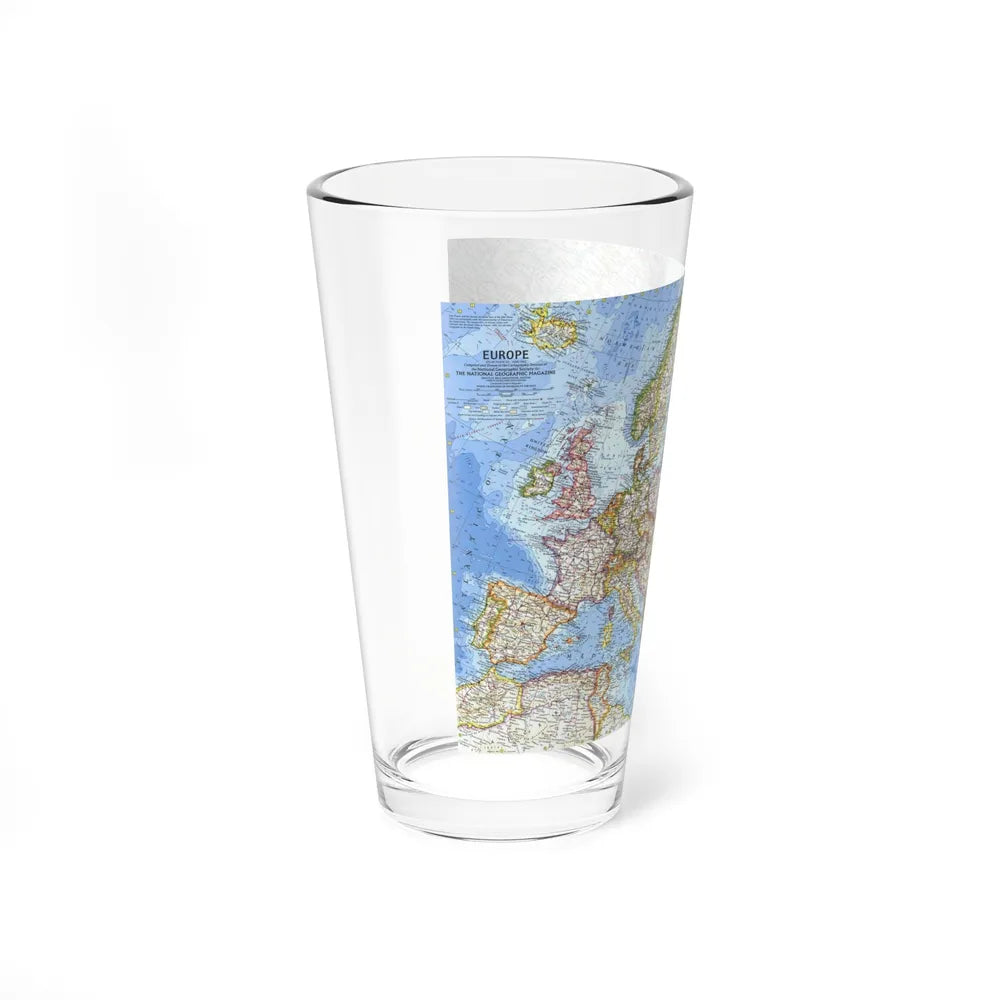 Europe (1962) (Map) Pint Glass 16oz-Go Mug Yourself