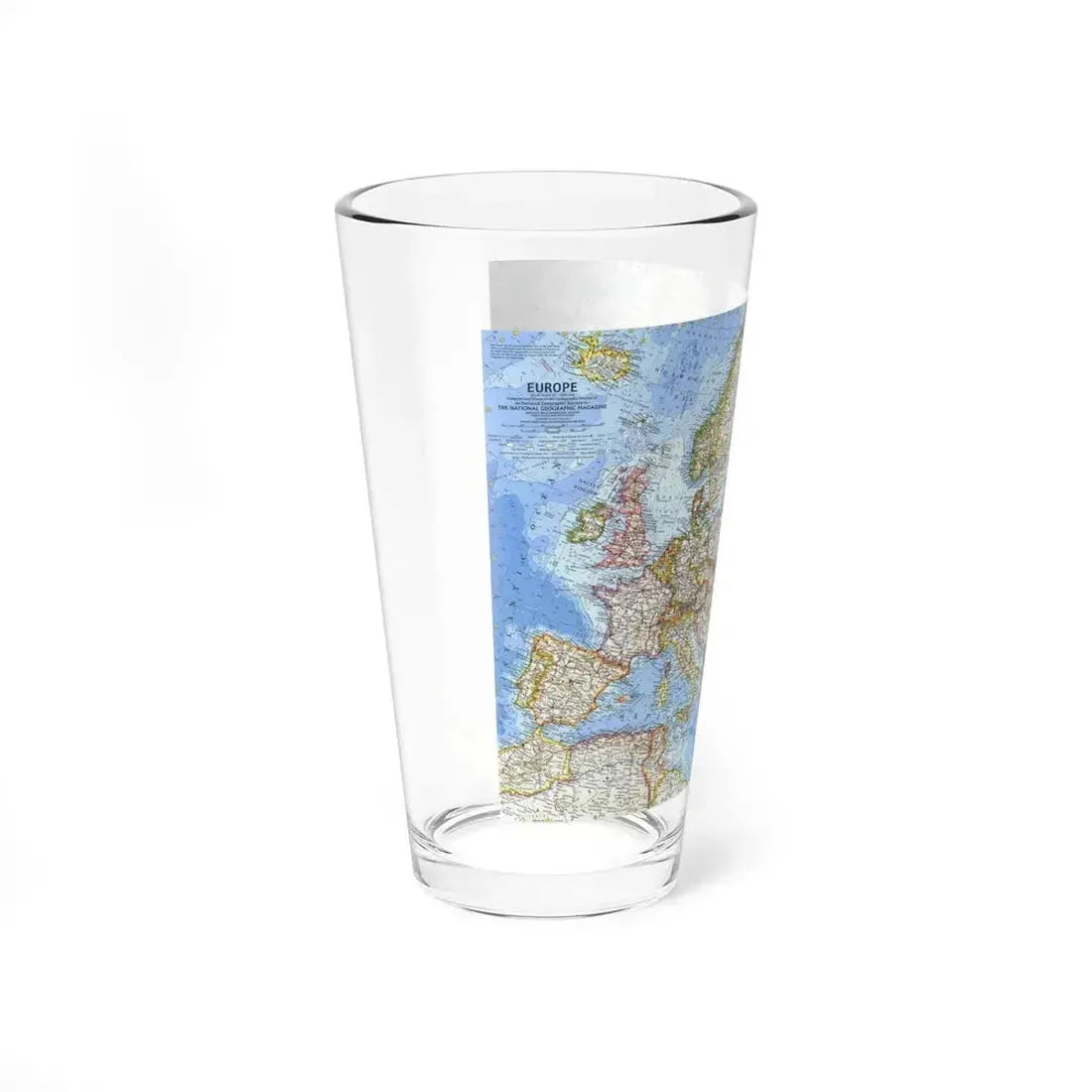 Europe (1962) (Map) Pint Glass 16oz - Go Mug Yourself