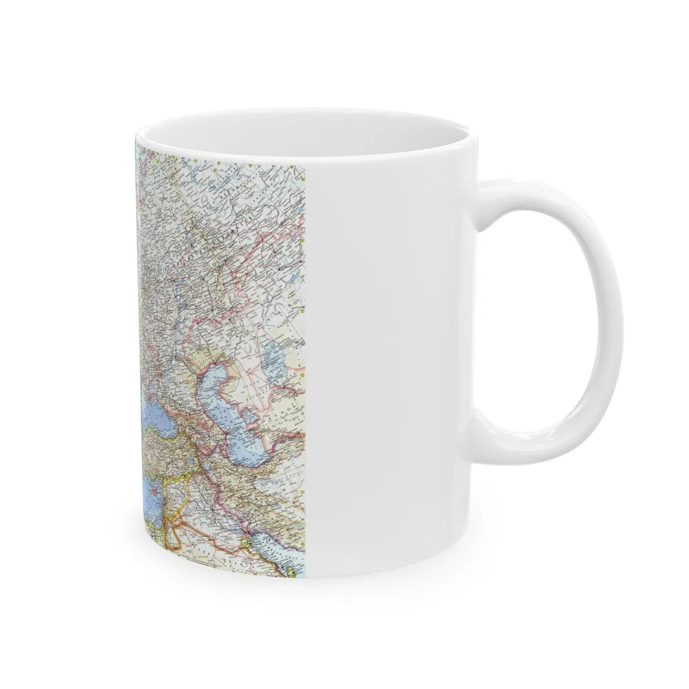 Europe (1962) (Map) White Coffee Mug-Go Mug Yourself