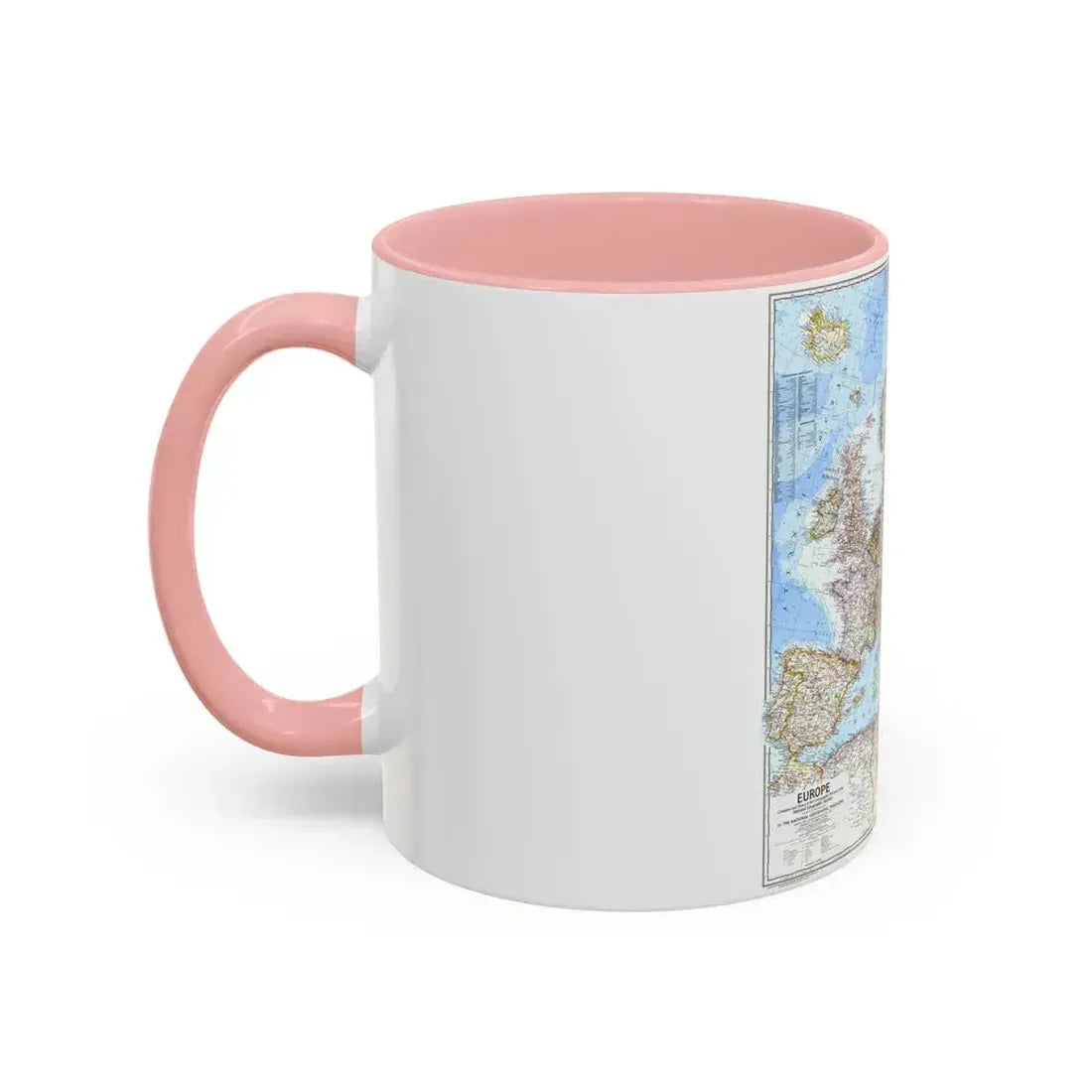 Europe (1969) (Map) Accent Coffee Mug - Go Mug Yourself