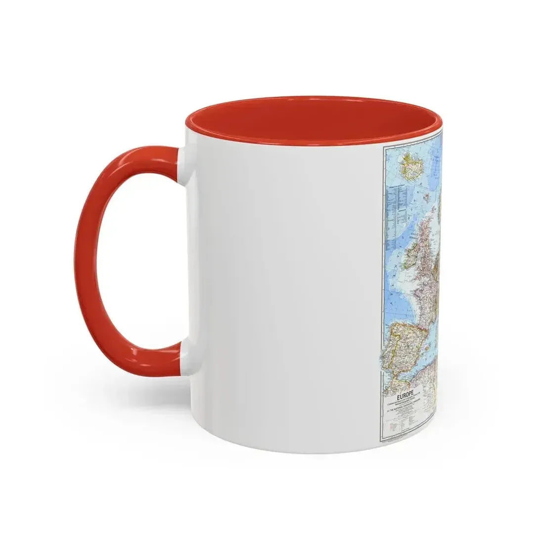 Europe (1969) (Map) Accent Coffee Mug - Go Mug Yourself