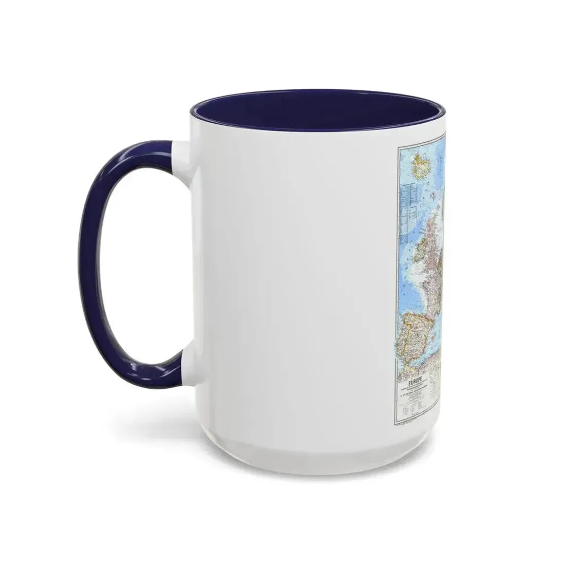 Europe (1969) (Map) Accent Coffee Mug - Go Mug Yourself