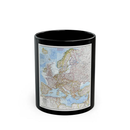 Europe (1969) (Map) Black Coffee Mug-11oz-Go Mug Yourself