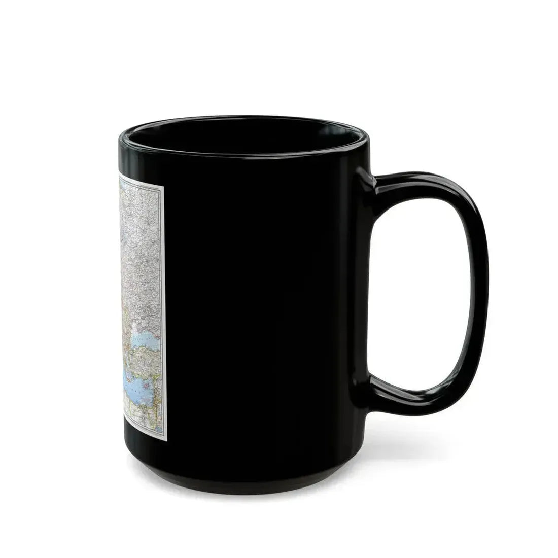 Europe (1969) (Map) Black Coffee Mug - Go Mug Yourself