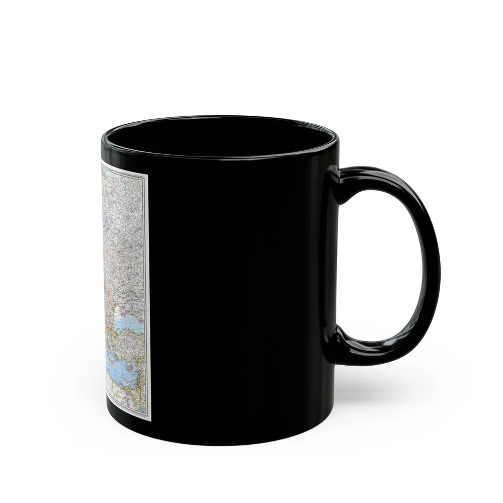 Europe (1969) (Map) Black Coffee Mug-Go Mug Yourself