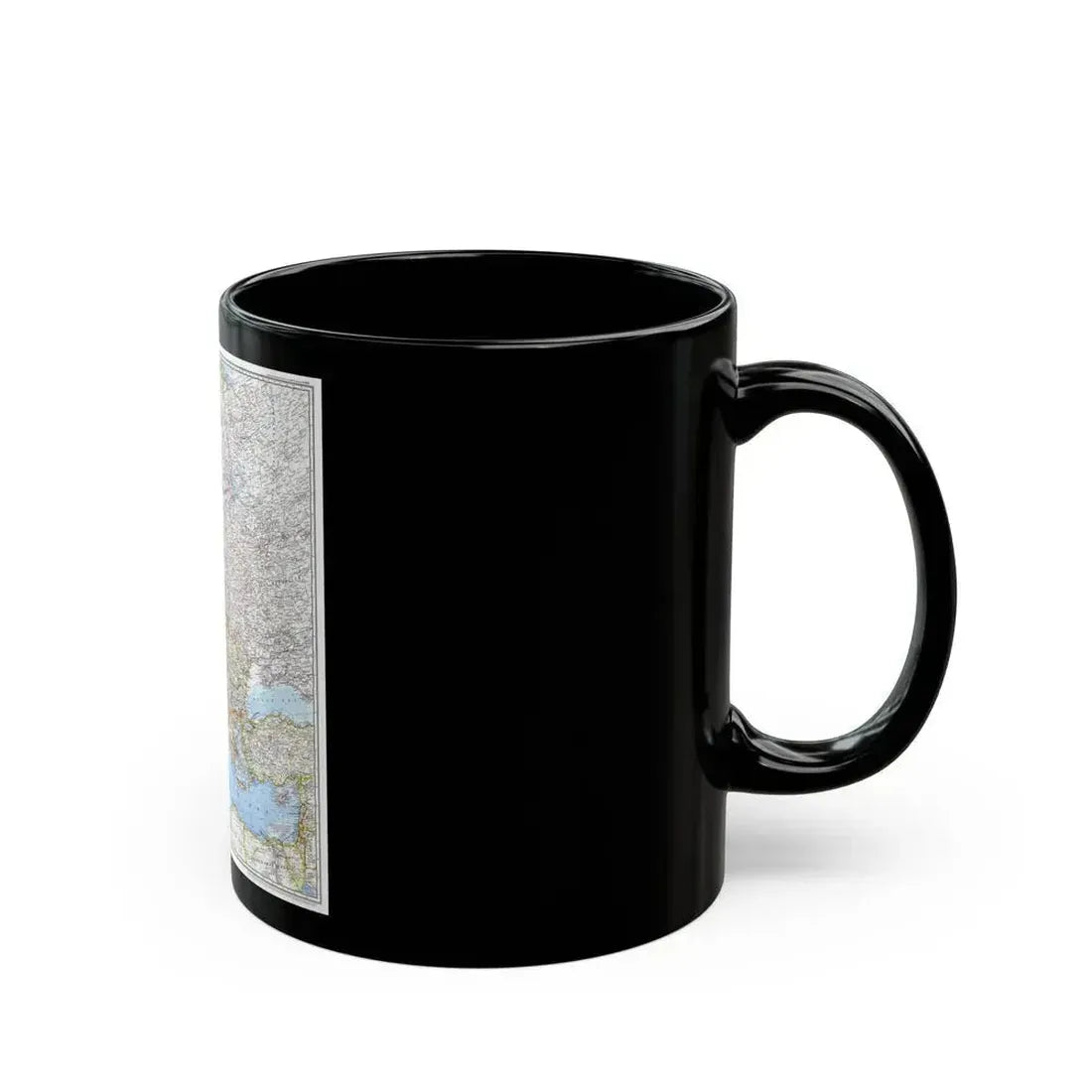 Europe (1969) (Map) Black Coffee Mug - Go Mug Yourself