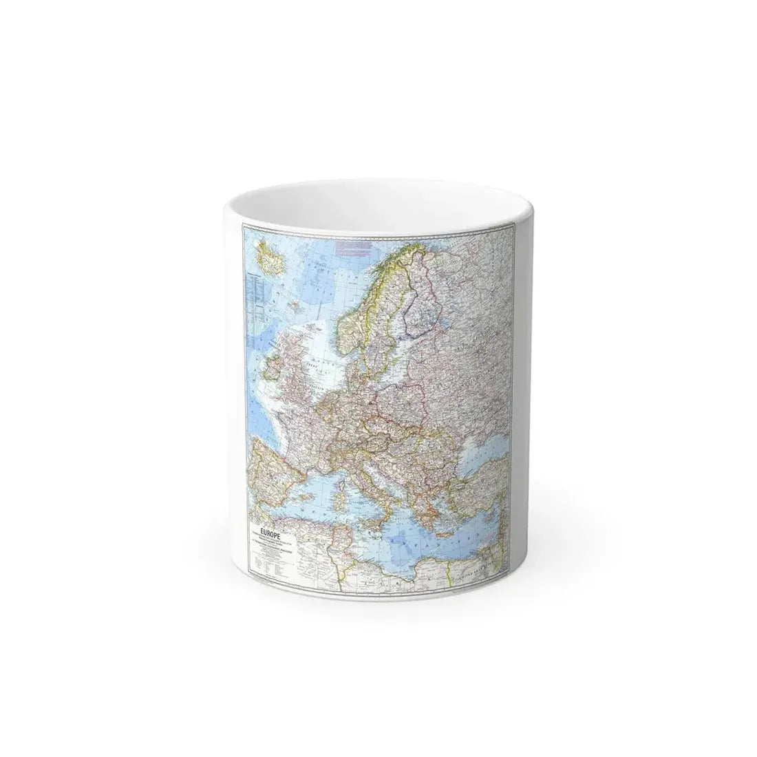 Europe (1969) (Map) Color Changing Mug 11oz Default Title 11oz - Go Mug Yourself