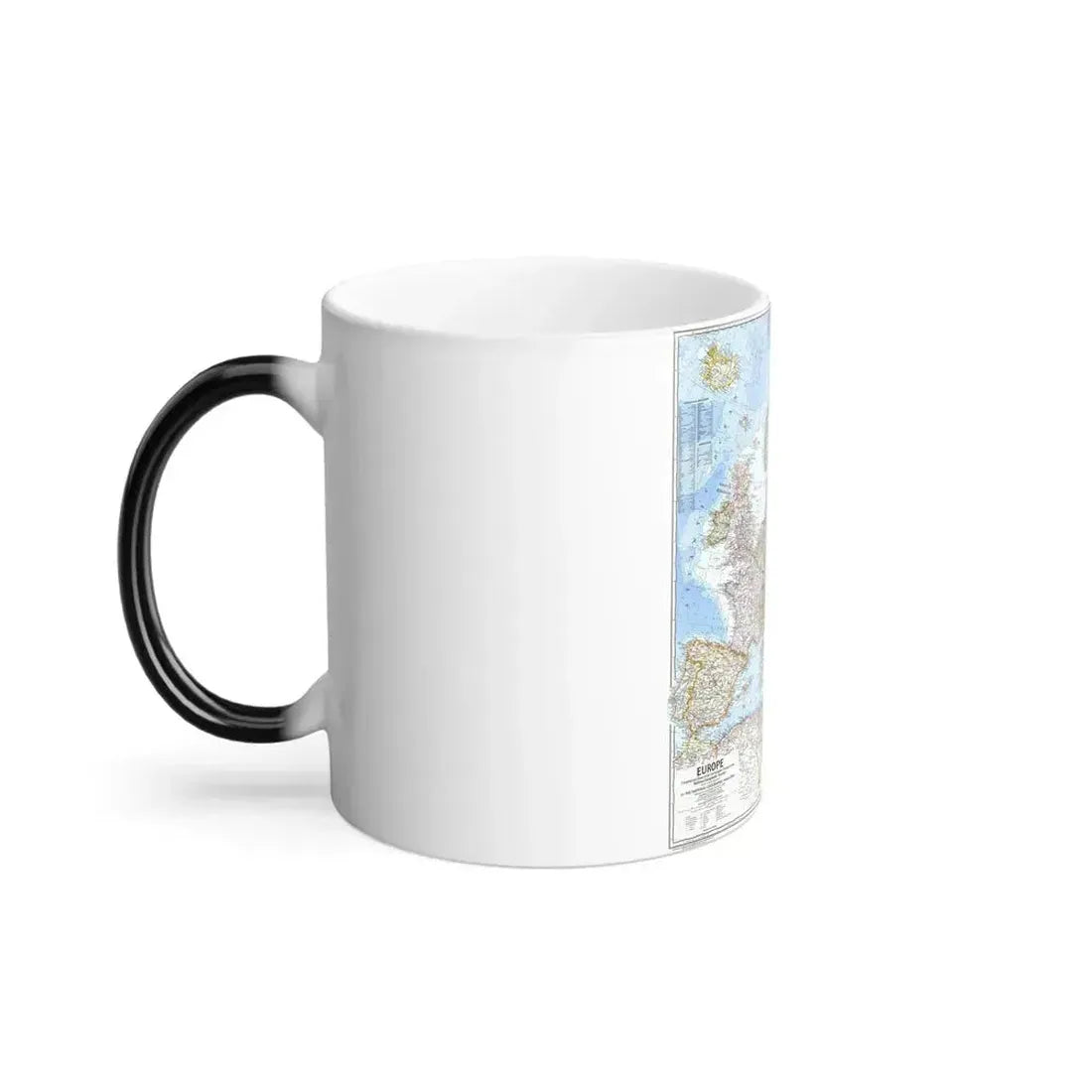 Europe (1969) (Map) Color Changing Mug 11oz - Go Mug Yourself