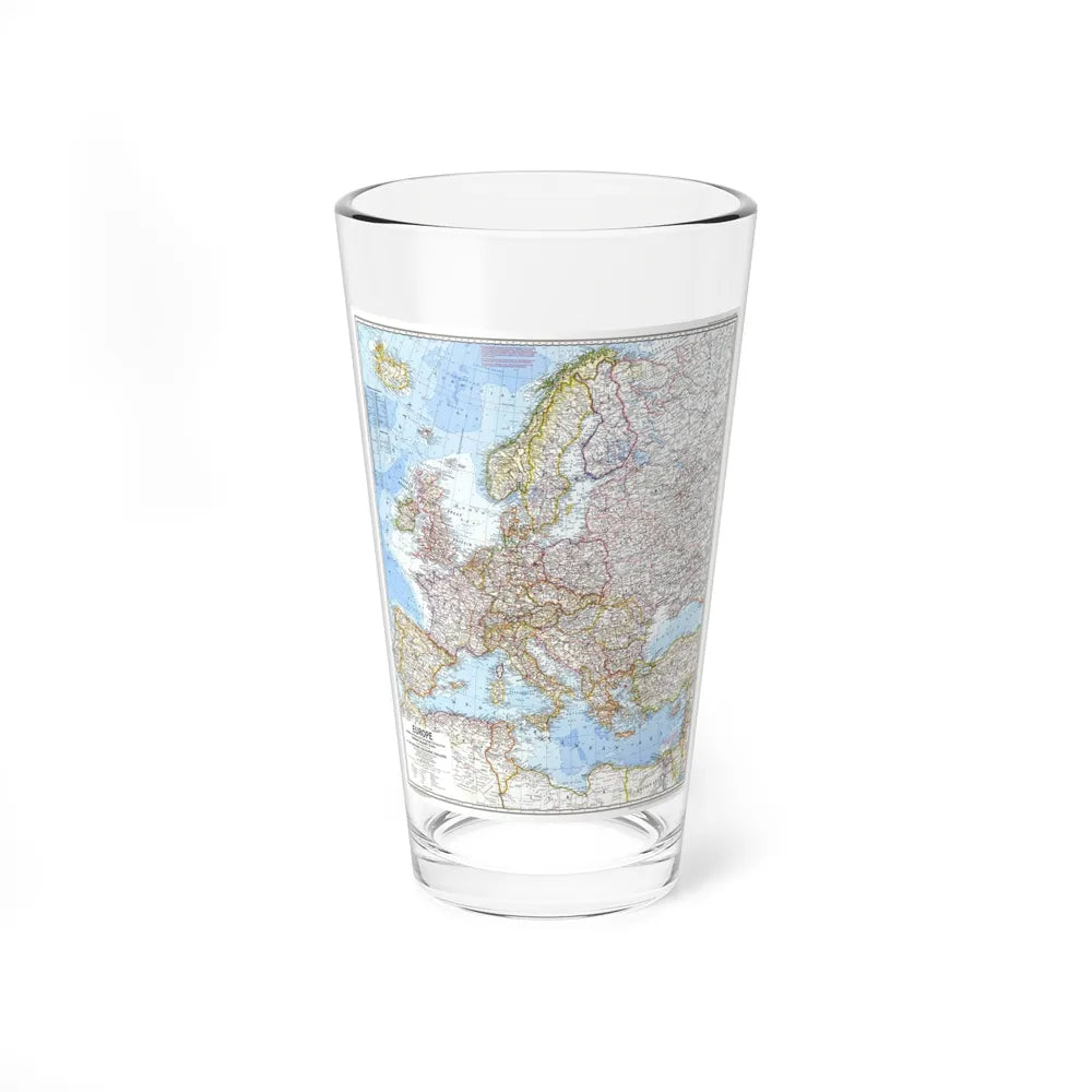 Europe (1969) (Map) Pint Glass 16oz-16oz-Go Mug Yourself