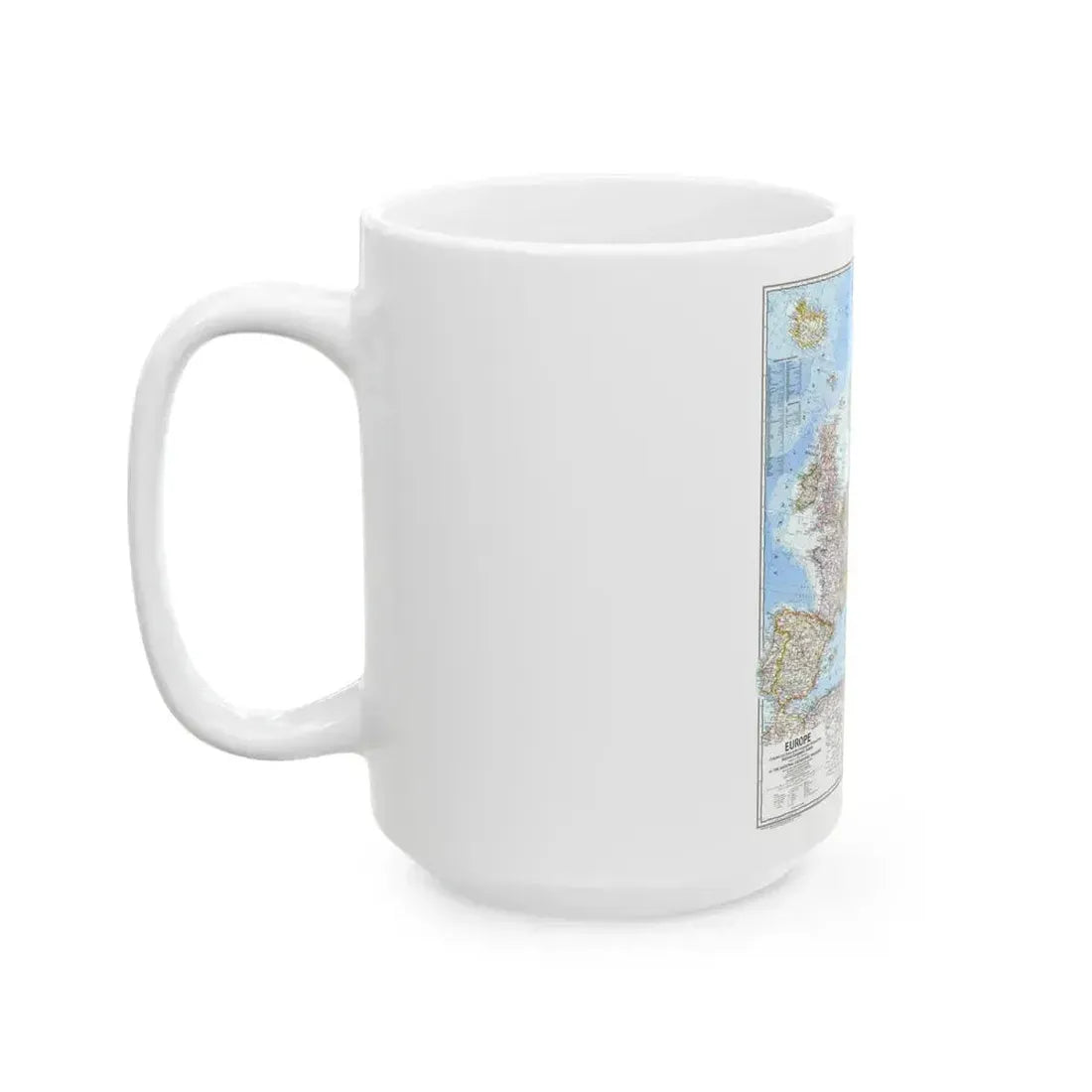 Europe (1969) (Map) White Coffee Mug - Go Mug Yourself