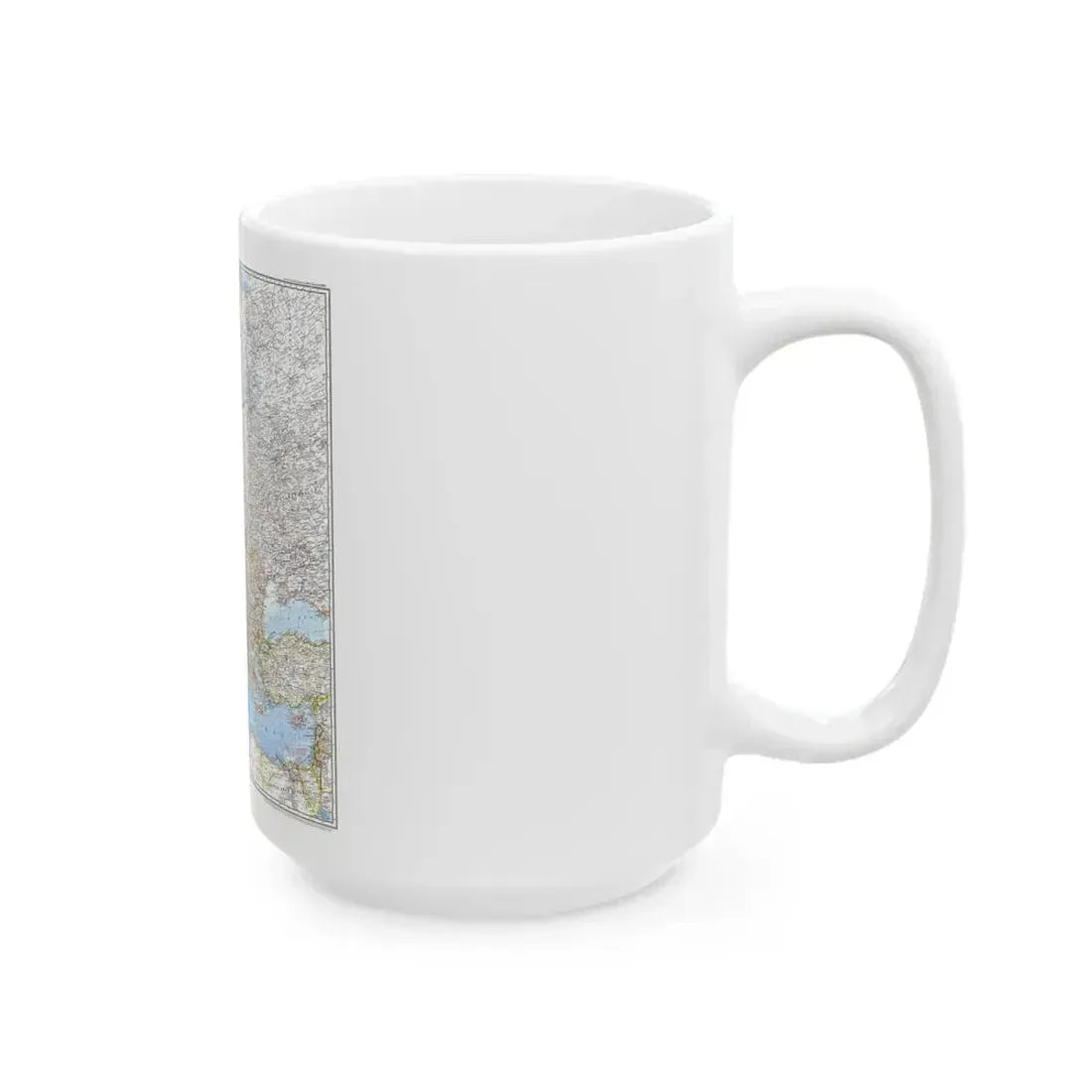 Europe (1969) (Map) White Coffee Mug - Go Mug Yourself