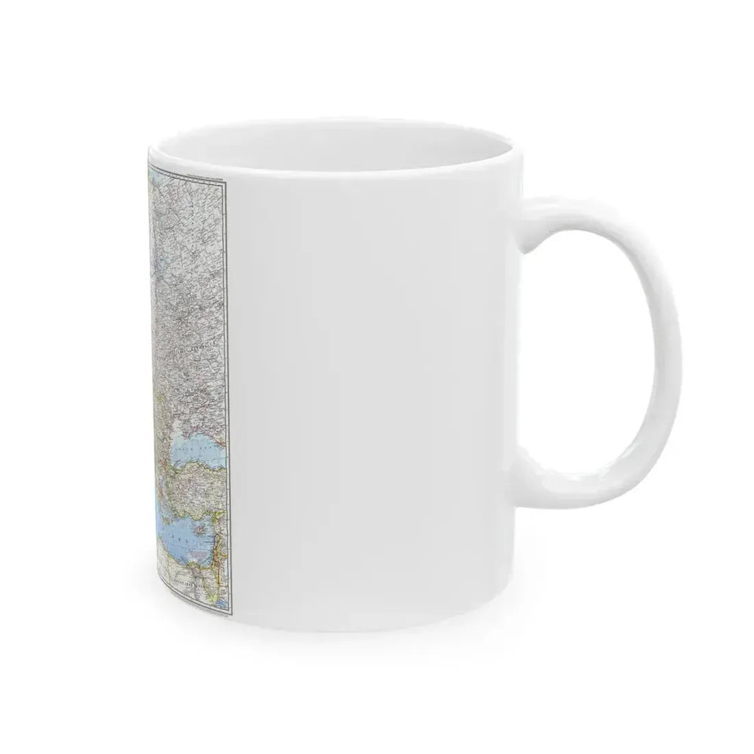 Europe (1969) (Map) White Coffee Mug - Go Mug Yourself
