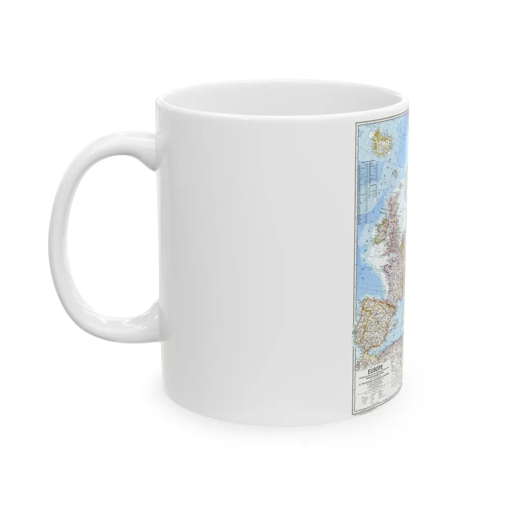 Europe (1969) (Map) White Coffee Mug-Go Mug Yourself