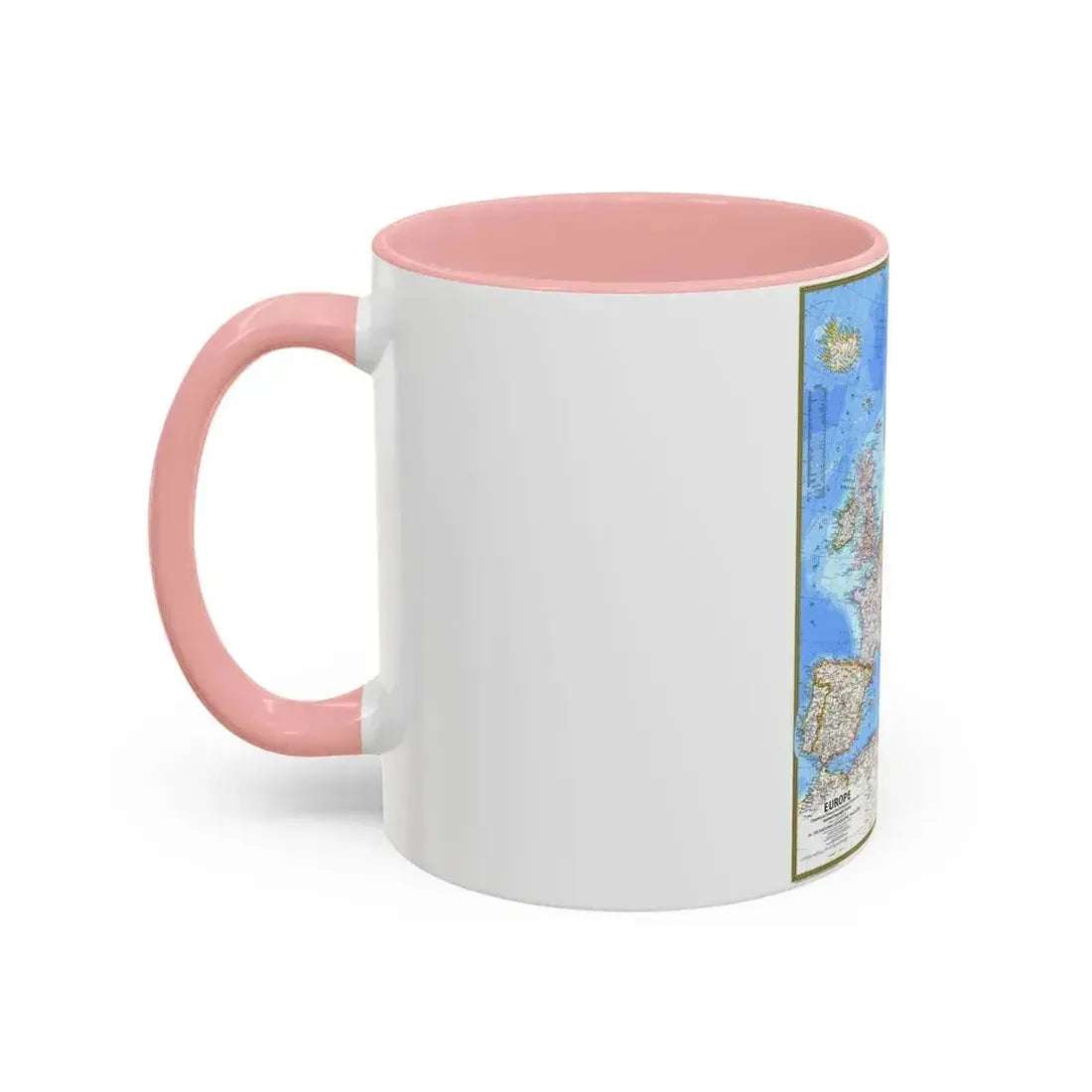 Europe (1977) (Map) Accent Coffee Mug - Go Mug Yourself