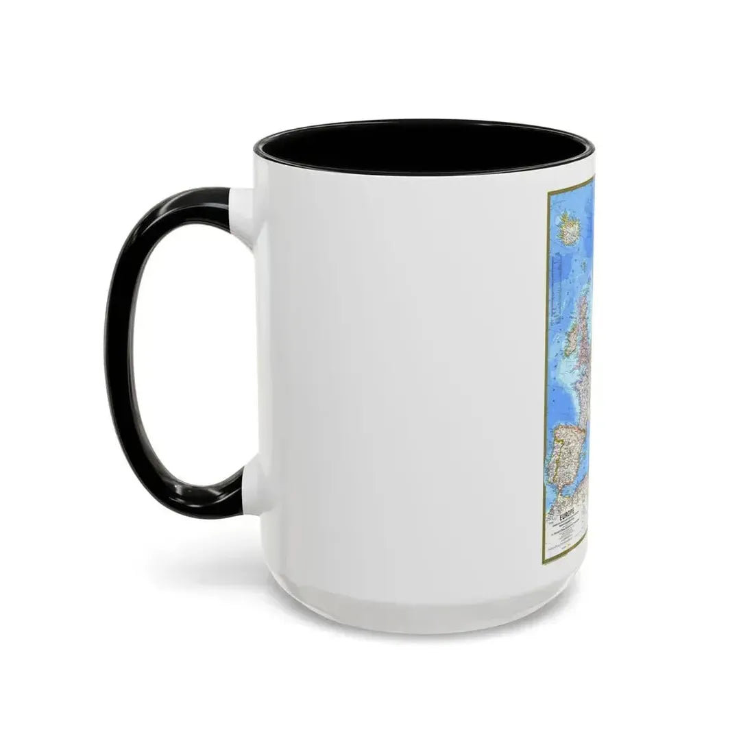 Europe (1977) (Map) Accent Coffee Mug - Go Mug Yourself