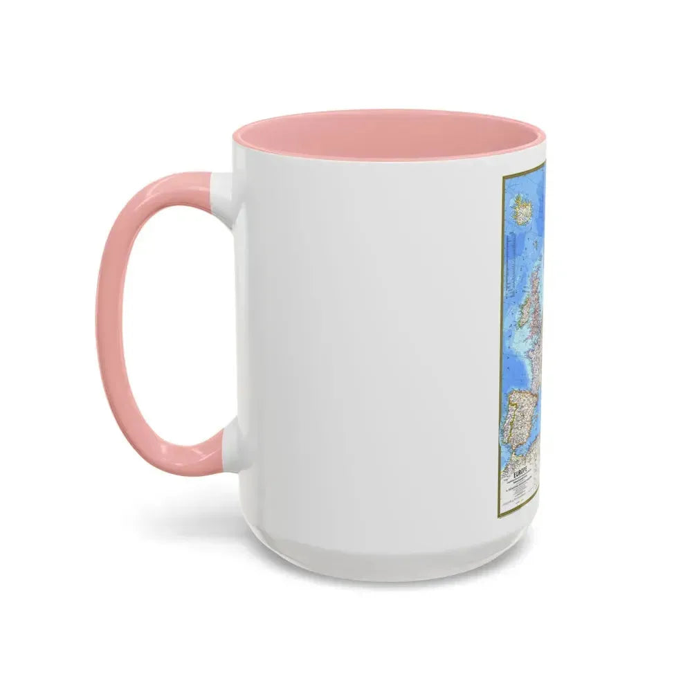 Europe (1977) (Map) Accent Coffee Mug - Go Mug Yourself