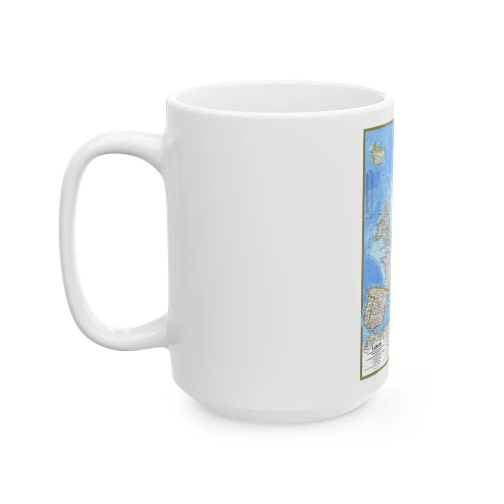 Europe (1977) (Map) White Coffee Mug-Go Mug Yourself