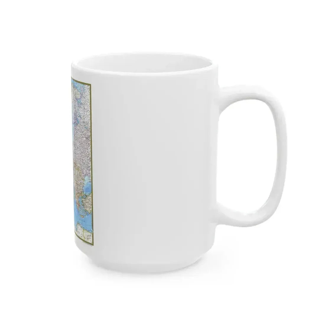 Europe (1977) (Map) White Coffee Mug - Go Mug Yourself