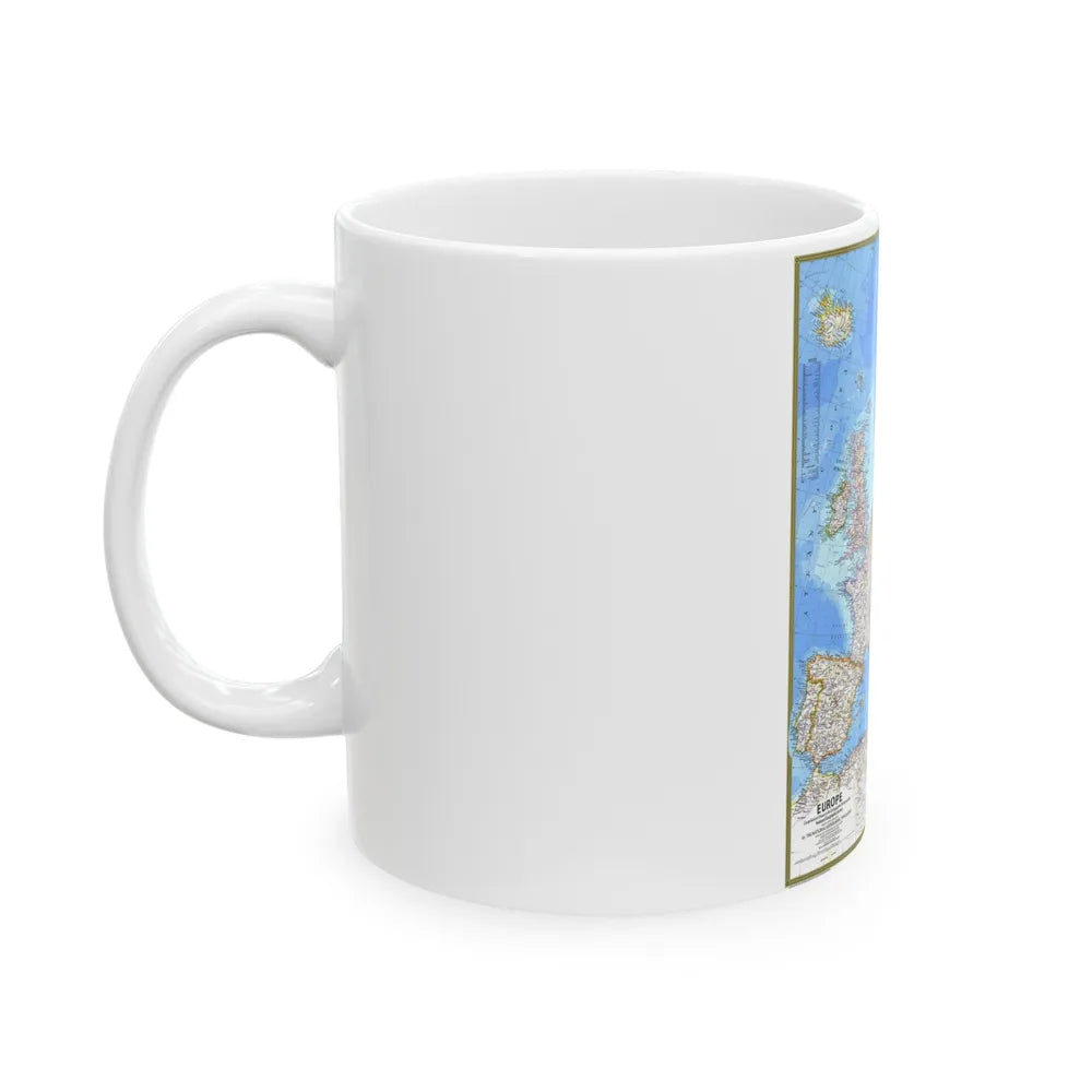 Europe (1977) (Map) White Coffee Mug-Go Mug Yourself