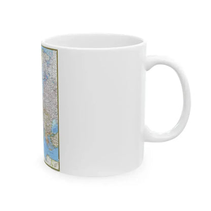 Europe (1977) (Map) White Coffee Mug - Go Mug Yourself