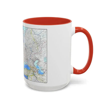 Europe (1983) (Map) Accent Coffee Mug - Go Mug Yourself