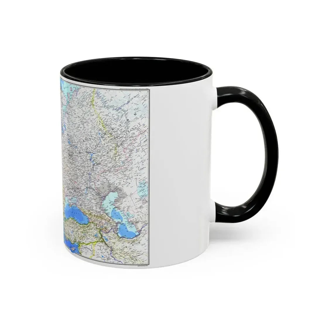 Europe (1983) (Map) Accent Coffee Mug - Go Mug Yourself