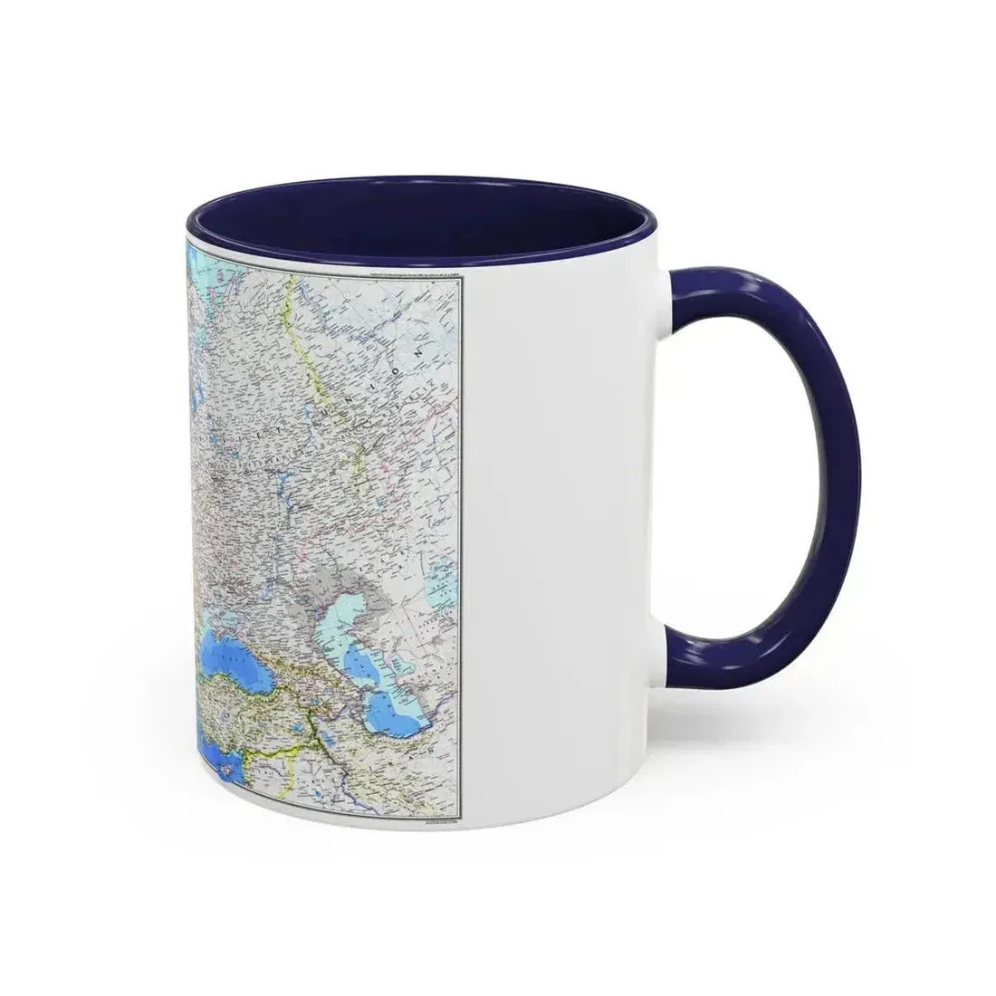 Europe (1983) (Map) Accent Coffee Mug - Go Mug Yourself