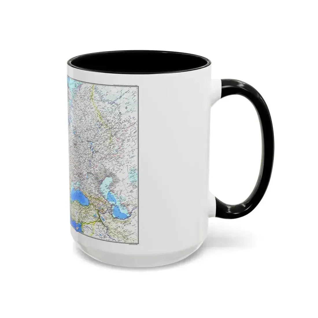 Europe (1983) (Map) Accent Coffee Mug - Go Mug Yourself
