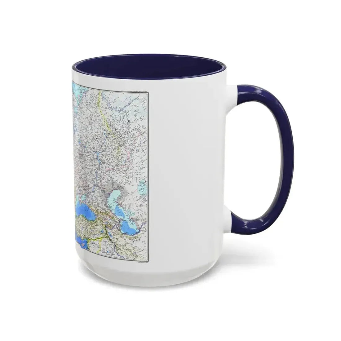 Europe (1983) (Map) Accent Coffee Mug - Go Mug Yourself