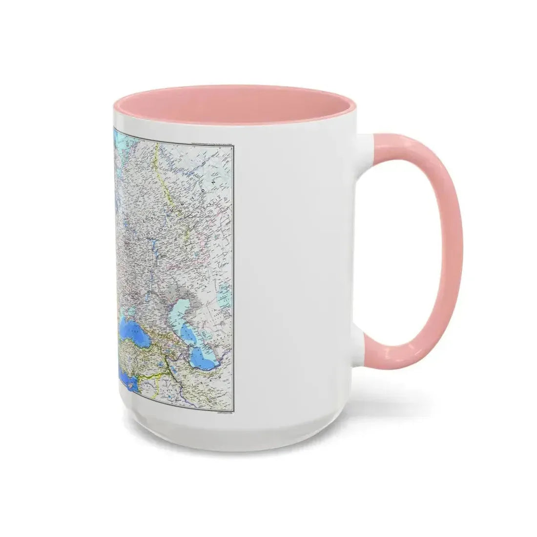 Europe (1983) (Map) Accent Coffee Mug - Go Mug Yourself