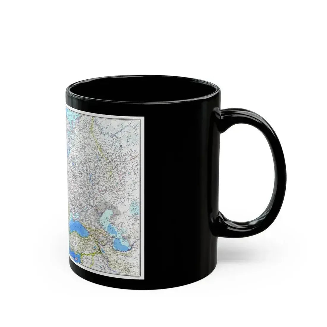 Europe (1983) (Map) Black Coffee Mug - Go Mug Yourself