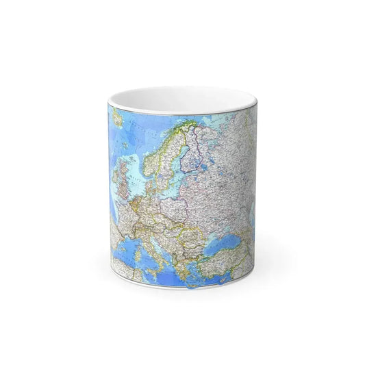 Europe (1983) (Map) Color Changing Mug 11oz Default Title 11oz - Go Mug Yourself