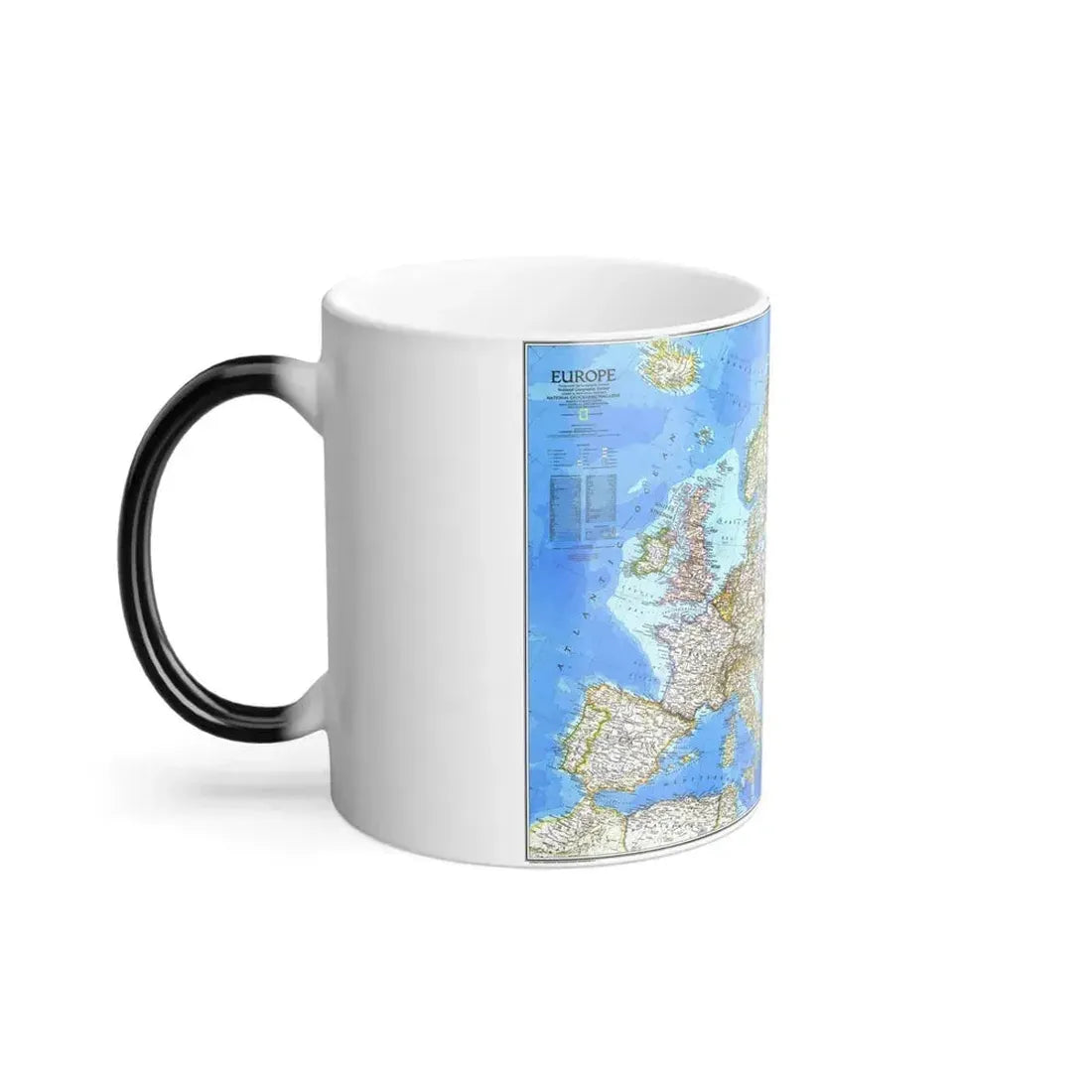 Europe (1983) (Map) Color Changing Mug 11oz - Go Mug Yourself