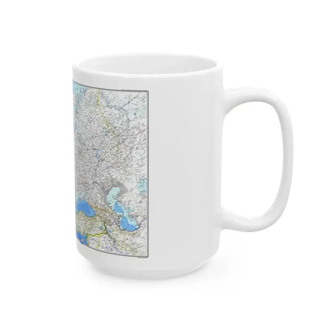 Europe (1983) (Map) White Coffee Mug - Go Mug Yourself