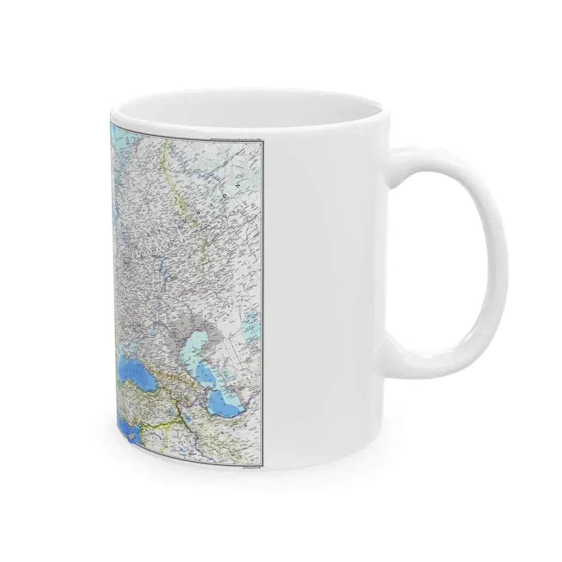 Europe (1983) (Map) White Coffee Mug - Go Mug Yourself