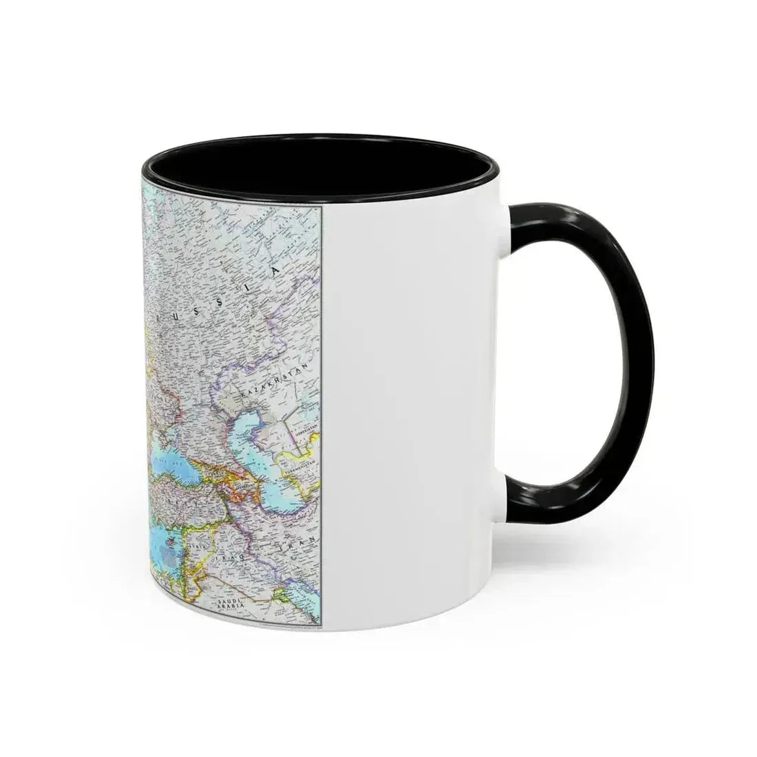 Europe (1992) (Map) Accent Coffee Mug - Go Mug Yourself