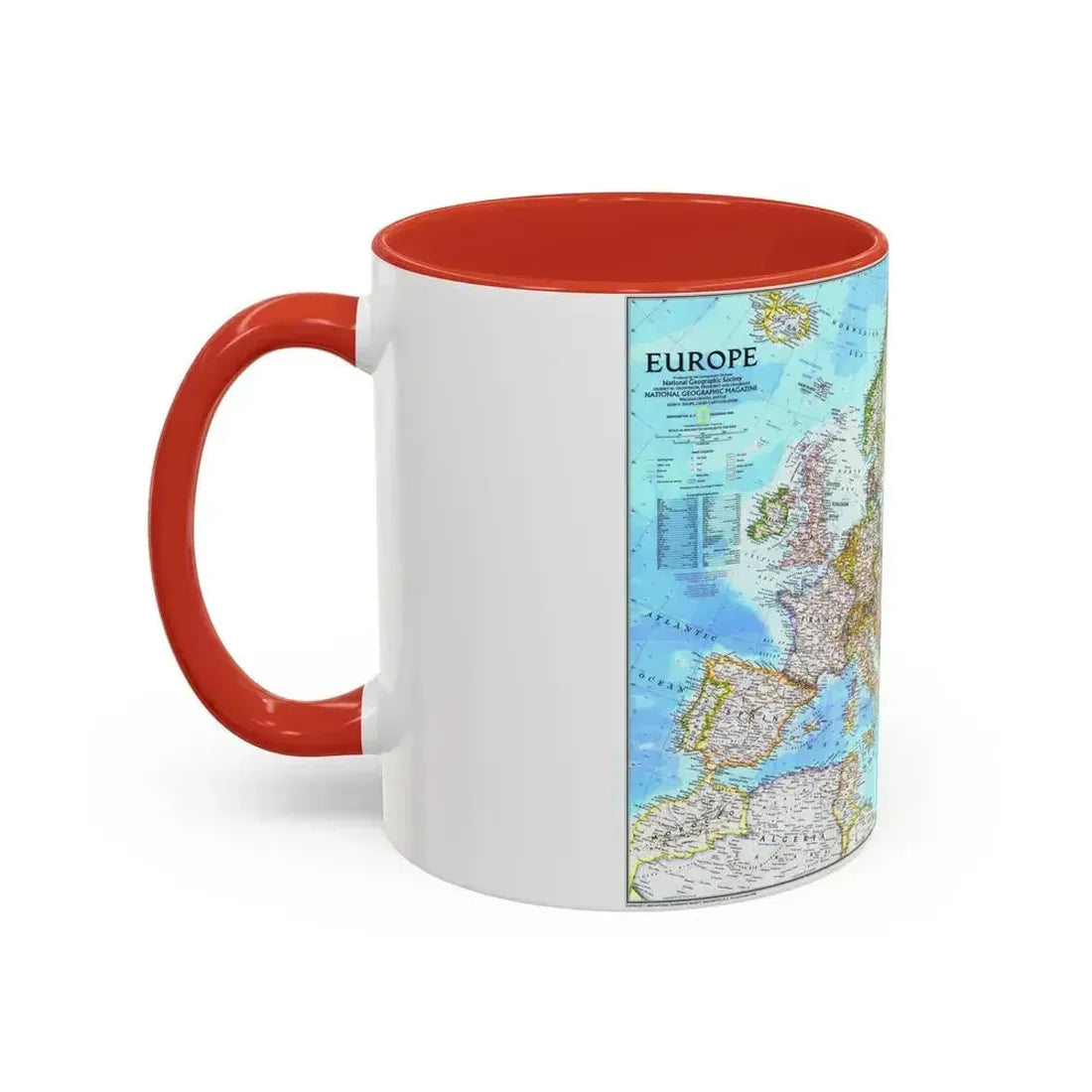 Europe (1992) (Map) Accent Coffee Mug - Go Mug Yourself