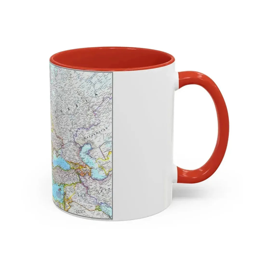 Europe (1992) (Map) Accent Coffee Mug - Go Mug Yourself
