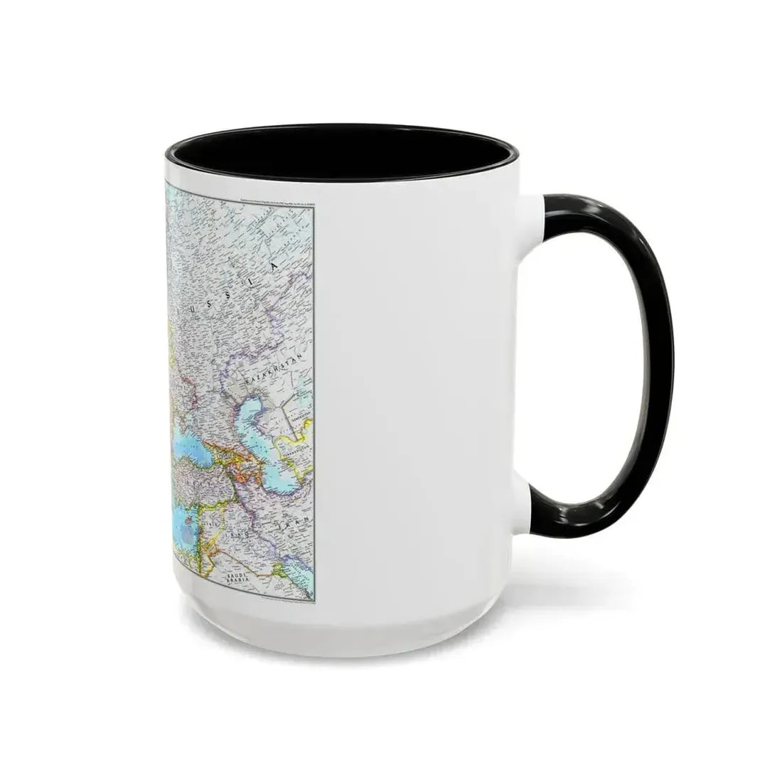 Europe (1992) (Map) Accent Coffee Mug - Go Mug Yourself
