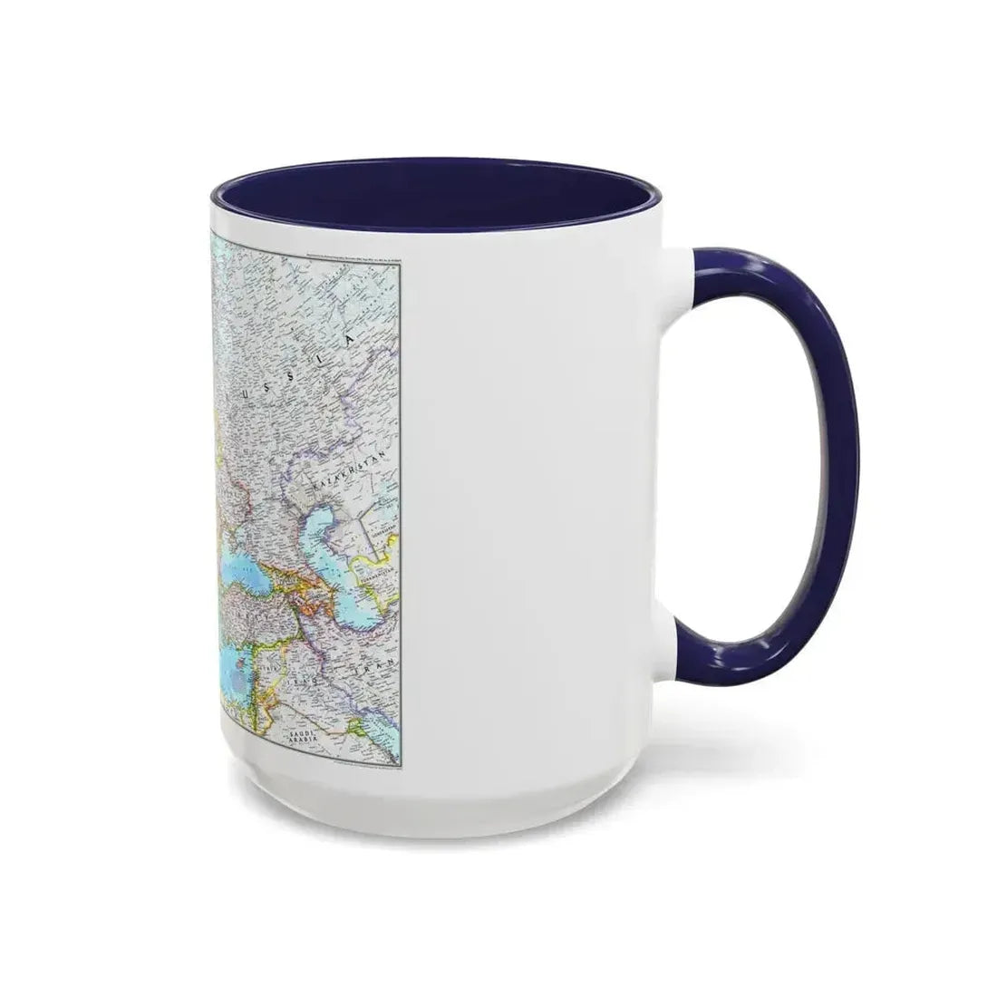 Europe (1992) (Map) Accent Coffee Mug - Go Mug Yourself