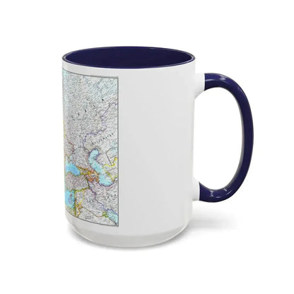 Europe (1992) (Map) Accent Coffee Mug - Go Mug Yourself