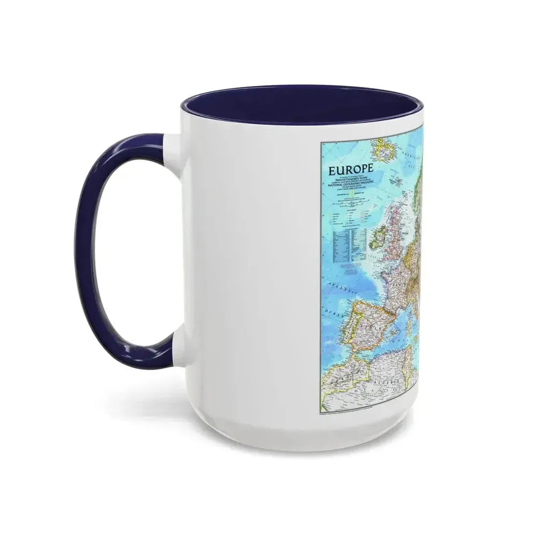 Europe (1992) (Map) Accent Coffee Mug - Go Mug Yourself