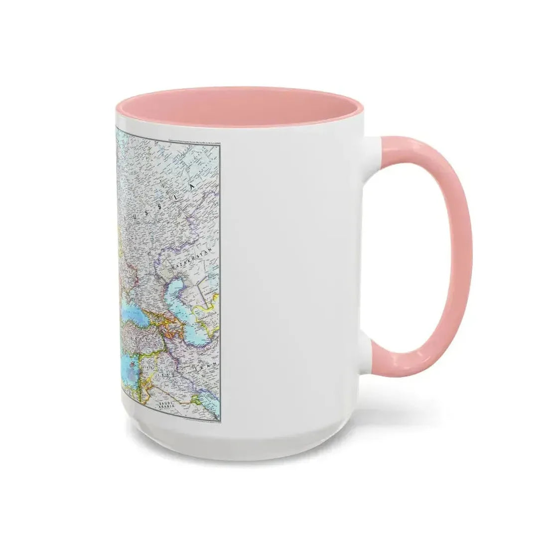 Europe (1992) (Map) Accent Coffee Mug - Go Mug Yourself