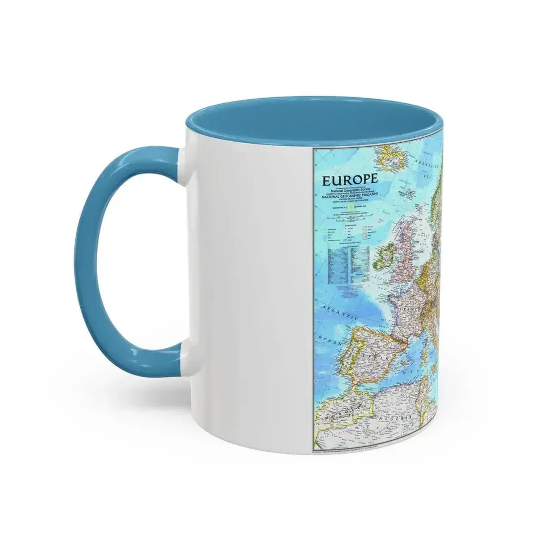 Europe (1992) (Map) Accent Coffee Mug - Go Mug Yourself