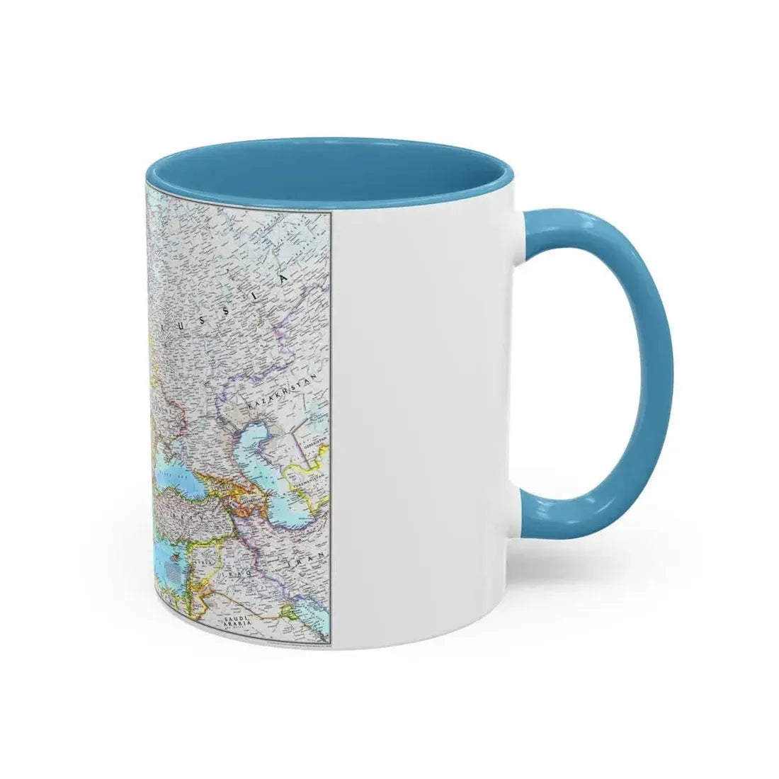 Europe (1992) (Map) Accent Coffee Mug - Go Mug Yourself
