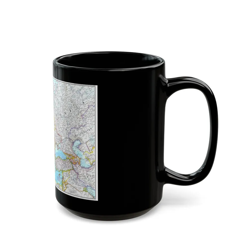 Europe (1992) (Map) Black Coffee Mug-Go Mug Yourself