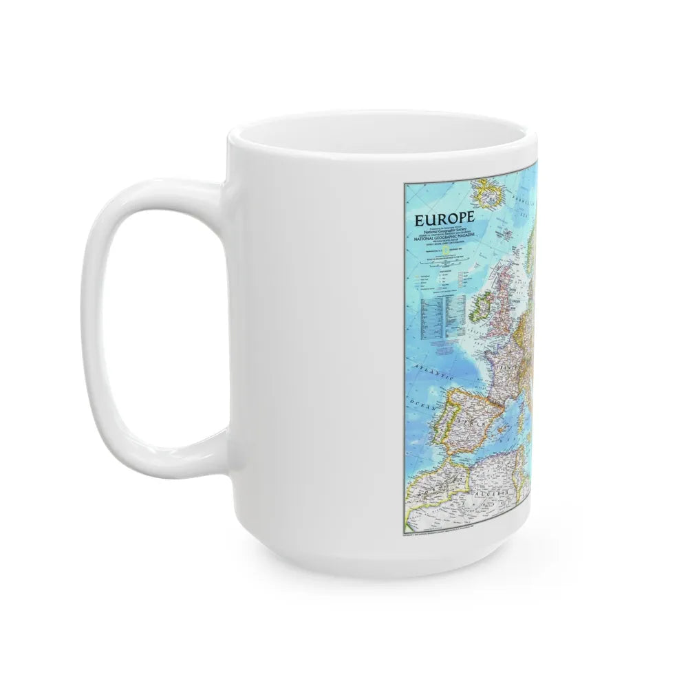 Europe (1992) (Map) White Coffee Mug-Go Mug Yourself