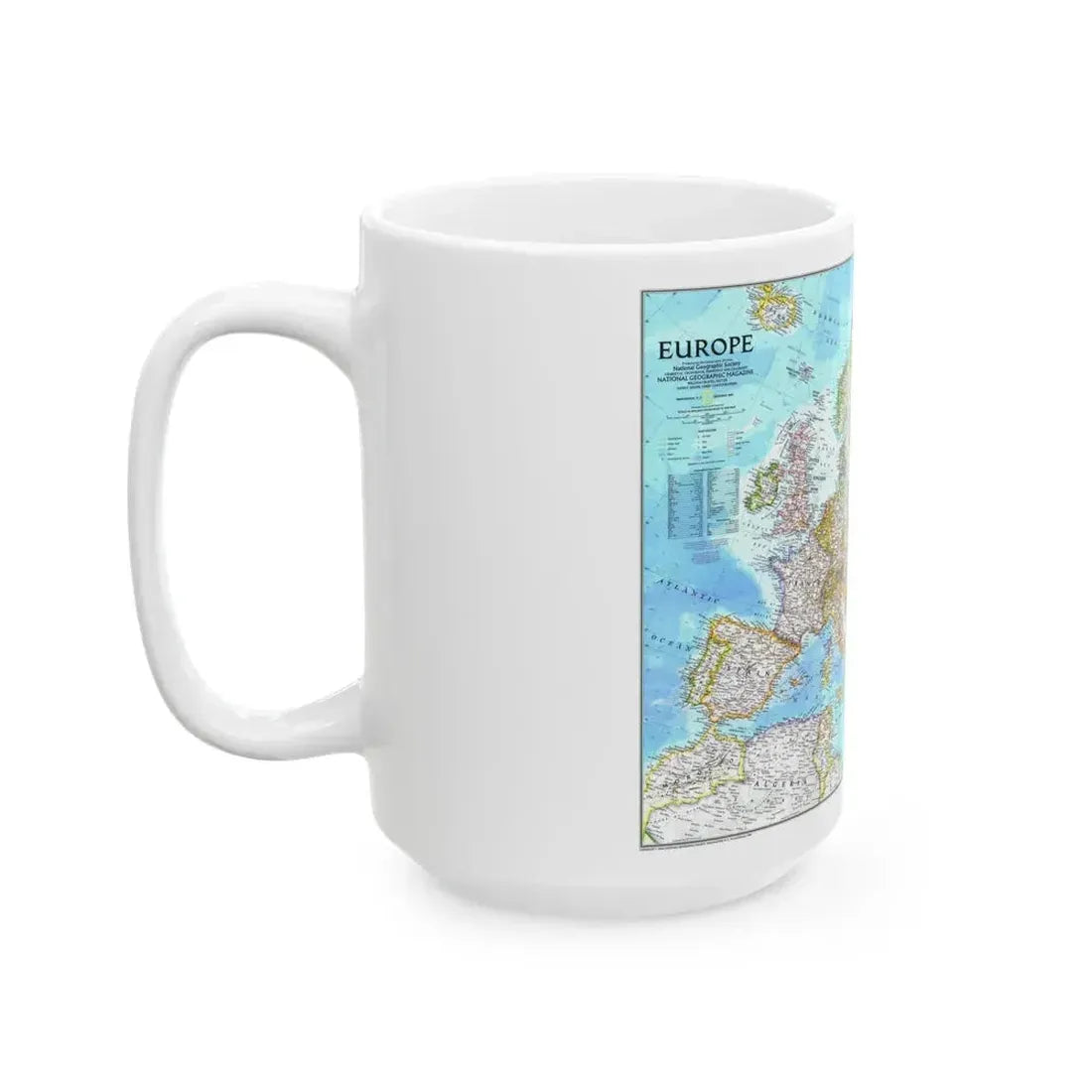 Europe (1992) (Map) White Coffee Mug - Go Mug Yourself
