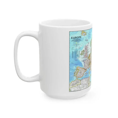 Europe (1992) (Map) White Coffee Mug - Go Mug Yourself